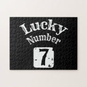 7 - Lucky Number 7 Luck Legpuzzel (Horizontaal)