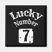 7 - Lucky Number 7 Luck Magneet (Voorkant)