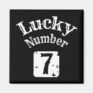 7 - Lucky Number 7 Luck Magneet