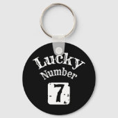 7 - Lucky Number 7 Luck Sleutelhanger (Voorkant)