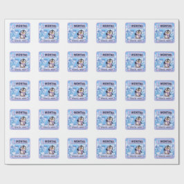 7 Maanden Baby Mijlpaal Ontdekker Cadeaupapier