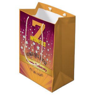7 Maanden Herstel Jubileum Vet Numeriek Medium Cadeauzakje