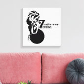 7 mediterranean holidays canvas afdruk (Insitu (Woonkamer))