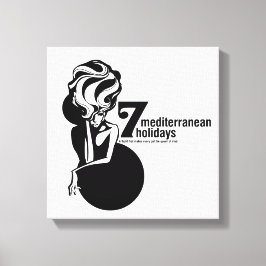 7 mediterranean holidays canvas afdruk