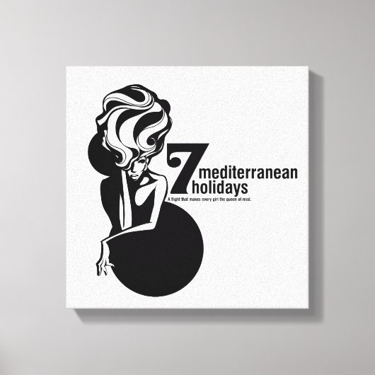 7 mediterranean holidays canvas afdruk (Voorkant)