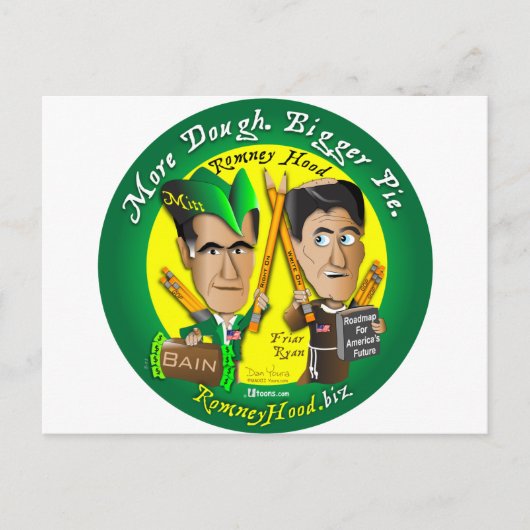 7. Meer Dough. Bigger Pie Briefkaart (Voorkant)