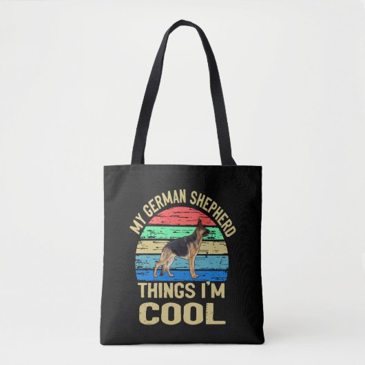 7 Mijn Duitse herder ding Ik ben cool Tote Bag (Voorkant)