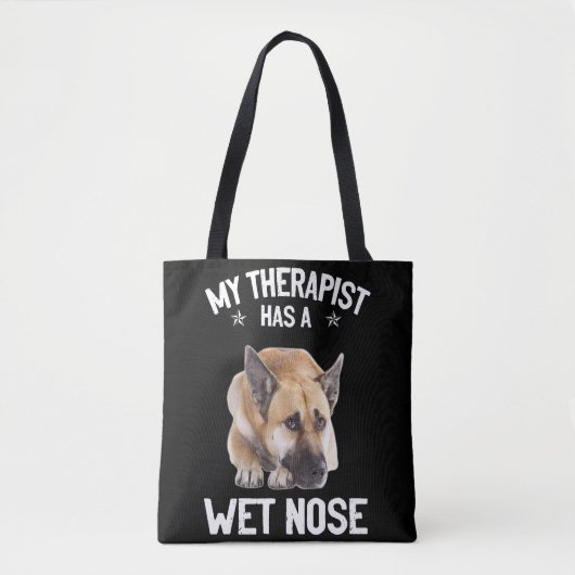 7 Mijn therapeut heeft een natte neus Tote Bag (Voorkant)