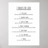 7 motivatie levensregels poster (Voorkant)