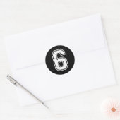 7 Number 67 Six Seven Meme  Ronde Sticker (Envelop)