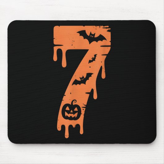 7 Number Meme 67 Six Seven Halloween  Muismat (Voorkant)