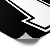 7 Number Seven Team Sports Graphic Varsity Matchin Poster (Hoek)