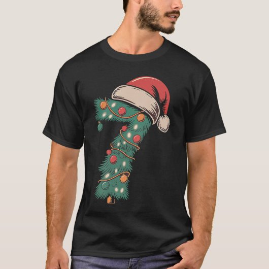 7 Nummer 67 Kerstmis Si Seven Meme cadeau T-shirt (Voorkant)