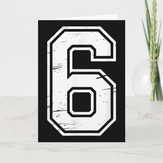 7 Nummer 67 Six Seven Meme Kaart (Voorkant)