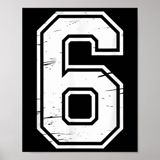 7 Nummer 67 Six Seven Meme Poster (Voorkant)