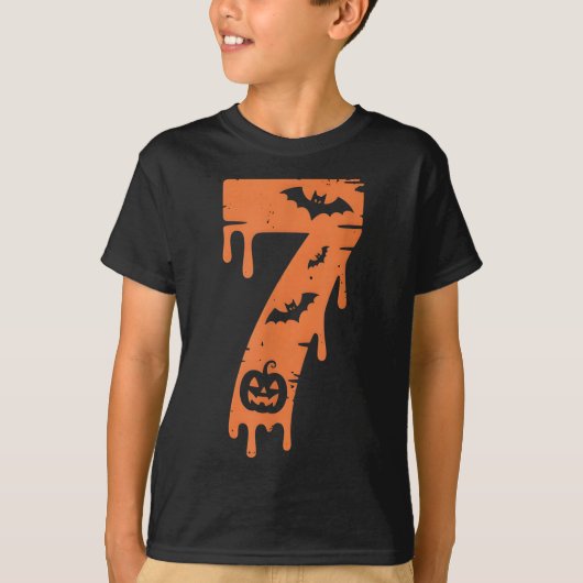 7 Nummer Meme 67 Zes Zeven Halloween T-shirt (Voorkant)