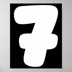 7 Nummer Zes Zeven 67 Gen Alpha Slang T Grappige M Poster