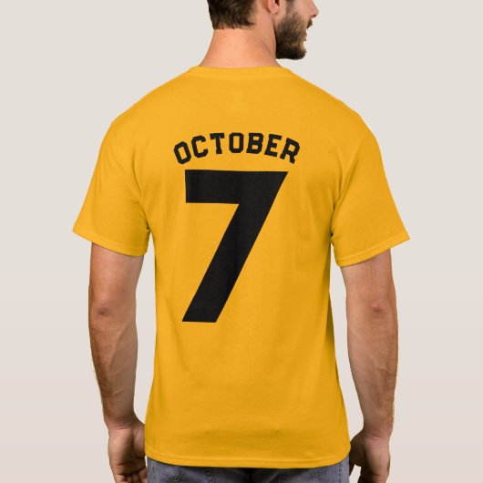 7 oktober t-shirt (Achterkant)
