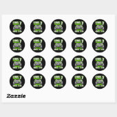 7 Ontgrendeld Geweldige 2016 Video Game 7th Birthd Ronde Sticker (Vel)