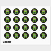 7 Ontgrendeld Geweldige 2016 Video Game 7th Birthd Ronde Sticker (Vel)
