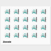 7 Ovariumkanker Ronde Sticker (Vel)