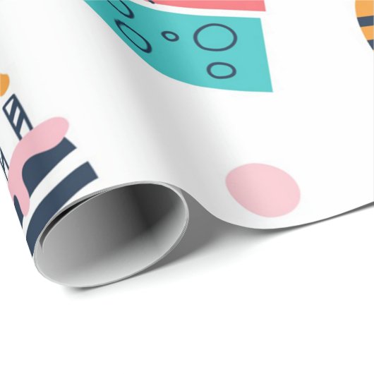 7- patroon van verpakkingspapier op jaarbasis cadeaupapier (Rol Hoek)