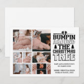 7 Photo Christmas Tree Pregnancy Announcement Feestdagenkaart (Voorkant / Achterkant)