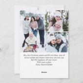 7 PHOTO Kerstmis Rustige houten groet Feestdagenkaart (Achterkant)