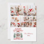 7 Photo Pink  Nutcracker Christmas Wonderland Glob Feestdagenkaart (Voorkant)