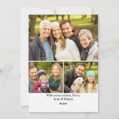 7 PHOTO Retro Kerstmis Rustige Tronkelwagen Feestdagenkaart (Achterkant)