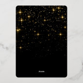 7 PHOTO Sparkle Merry kerstgring Roos Gold Folie Feestdagenkaart (Achterkant)