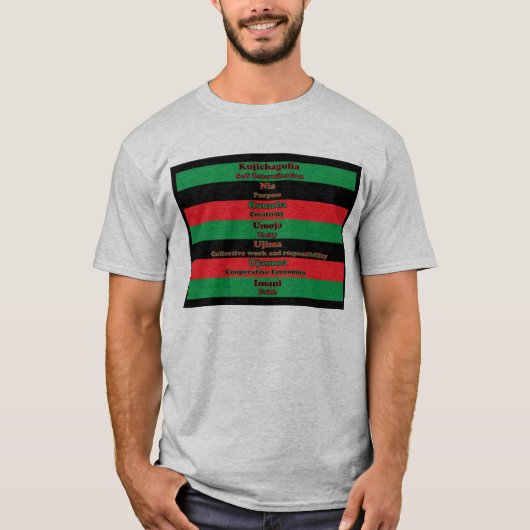 7 Principes van het Shirt van Kwanzaa (Voorkant)