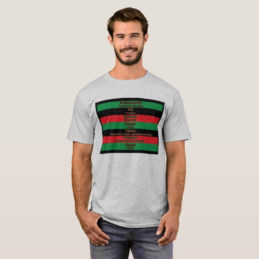 7 Principes van het Shirt van Kwanzaa (Voorkant volledig)