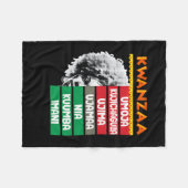 7 principes van Kwanzaa4 Fleece Deken (Voorkant (Horizontaal))