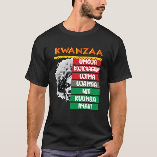 7 principes van Kwanzaa4 T-shirt (Voorkant)
