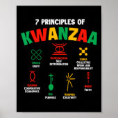 7 principes van Kwanzaa - Afro-Amerikaans erfgoed Poster (Voorkant)