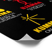 7 principes van Kwanzaa Celebration Pan African Bo Poster (Hoek)