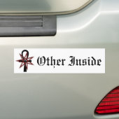 7 Puntenster met Ankh Bumpersticker (Op auto)
