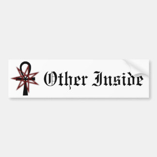 7 Puntenster met Ankh Bumpersticker