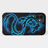 7 Reeksen Blauwe draak iPhone 5 Hoesje (Achterkant (horizontaal))