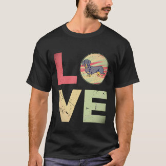 7 Retro vintage Dasjkop Hond Moeder Cadeaus Dasjko T-shirt