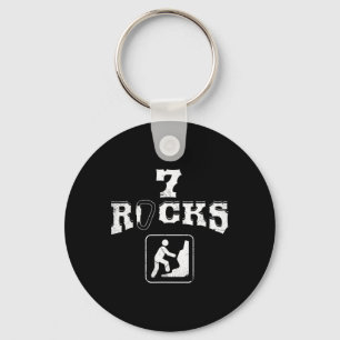 7 Rocks Bergbeklimmen Zeven Jaar Oude Verjaardag T Sleutelhanger