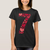7 Romantic 67 Heart Pattern Valentine Love Trend 6 T-shirt (Voorkant)