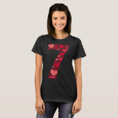 7 Romantic 67 Heart Pattern Valentine Love Trend 6 T-shirt (Voorkant volledig)