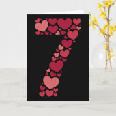 7 Romantisch 67 Hart Patroon Valentijnsdag Liefde Kaart (Gele Bloem)