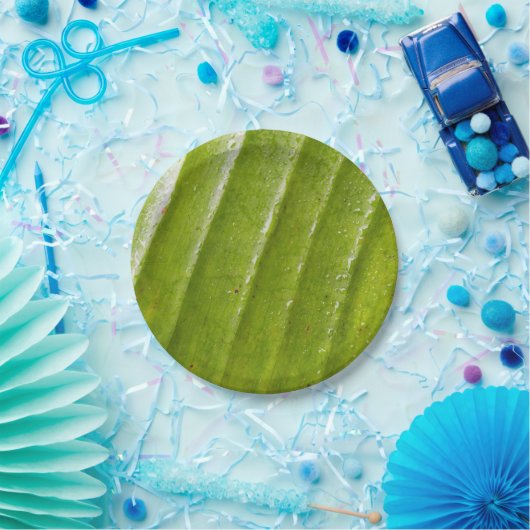 7"Rond Document Bord met Zuiver Bananenblad (Feest)