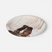 7" Rond Papier Bord Laarzen Landelijk Rustiek West (Gekanteld)