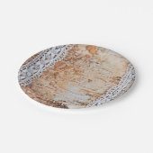 7" Rond Papier Bord land schuur hout kant trim E (Gekanteld)