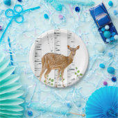 7" Ronde Papier Bord Deer Doe Woodland Buck Label (Feest)