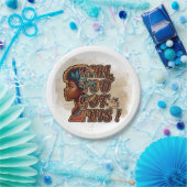 7" Ronde papieren Bord – Meisje, je hebt dit! (Feest)